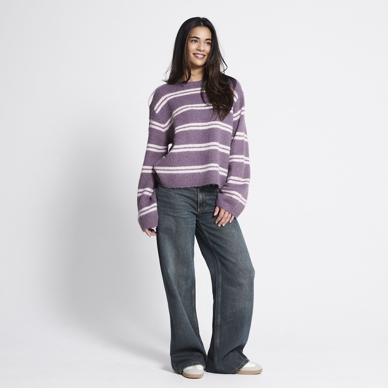 Crew-neck knit sweater "Elena" Stripe 2